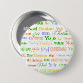 Weihnachtstypografie Button (Vorne & Hinten)