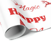 Weihnachtstypografie Geschenkpapier (Rolleneckpunkt)