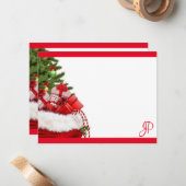 Weihnachtstypografie Mitteilungskarte (Vorderseite/Rückseite Beispiel)