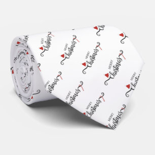 Weihnachtstypografie Neck Tie Krawatte