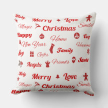 Weihnachtstypografie Pillow