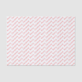 Weihnachtstypografie Rot auf Weißzettelpapier Seidenpapier