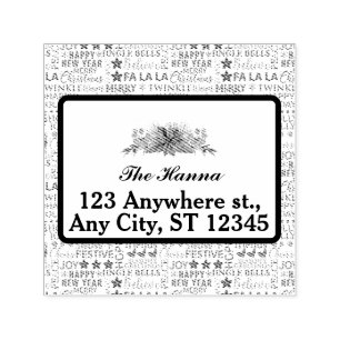 Weihnachtstypografie Rot & Grün Nahtloses Muster Permastempel