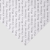 Weihnachtstypografie Schwarz auf Weißzettelpapier Seidenpapier (Ausschnitt)