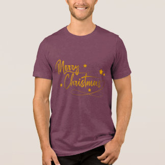 Weihnachtstypografie-Sprüche Tri-Blend Shirt