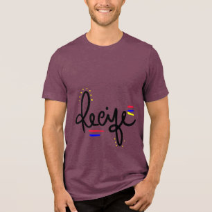 Weihnachtstypografie-Sprüche Tri-Blend Shirt