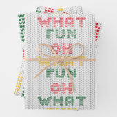 Weihnachtstypografie Sweater Textur Geschenkpapier Set (Beispiel)