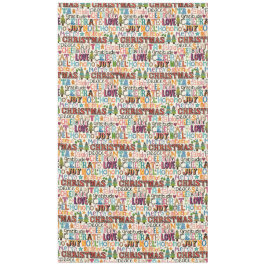 Weihnachtstypografie Tischdecke