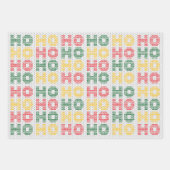 Weihnachtstypografie Ugly Sweater Textur Geschenkpapier Set (Vorderseite 2)