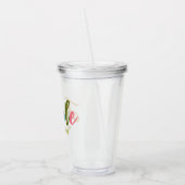 Weihnachtstypografie Wreath Joath Niedlich Name Ho Acryltrinkbecher (Links)