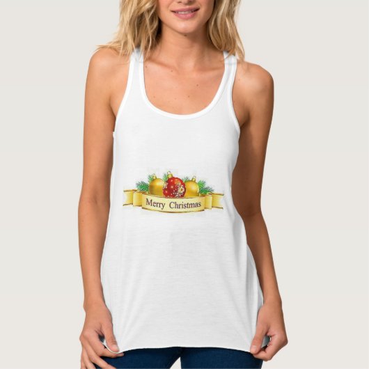 Weihnachtsüberhang Tank Top (Vorderseite)