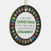 Weihnachtsüberleben Keramikornament (Rechts)