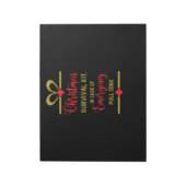 Weihnachtsüberlebenskit Notizblock (Rotiert)