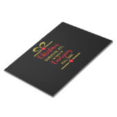 Weihnachtsüberlebenskit Notizblock (angewinkelt)