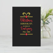 Weihnachtsüberlebenskit Save The Date (Stehend Vorderseite)