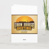 Weihnachtsüberraschung Feiertagskarte (Rückseite)