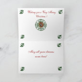 Weihnachtsüberraschung Feiertagskarte (Innenseite)