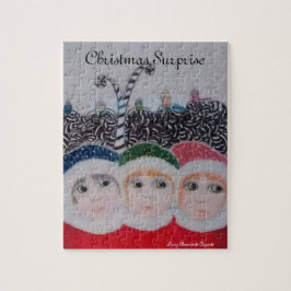Weihnachtsüberraschung süßes Kinderpuzzle Puzzle