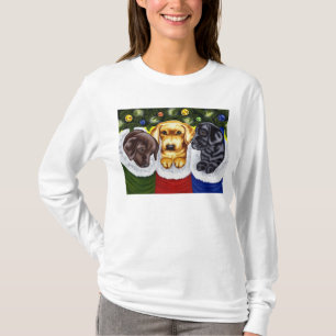 Weihnachtsüberraschungs-Labrador-Welpen T-Shirt