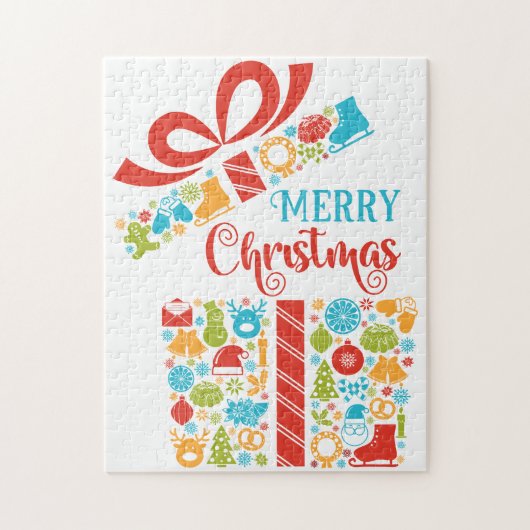 Weihnachtsüberraschungsbox Puzzle (Vertikal)