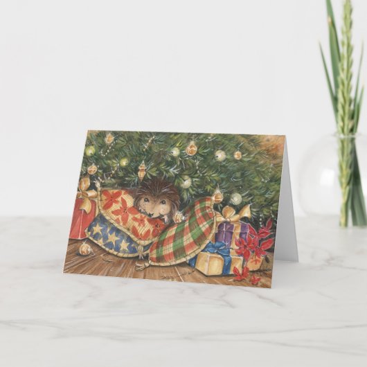 Weihnachtsüberraschungskarte Feiertagskarte (Vorderseite)