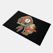 Weihnachtsucksuhr, Schwarzwald-Vogel Xmas Fußmatte (Schrägansicht)