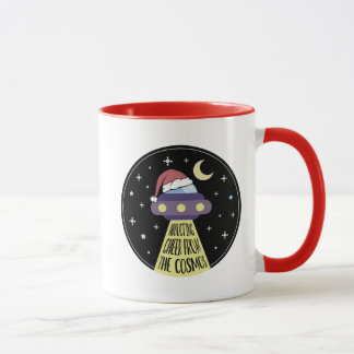 WeihnachtsUFO Funny Tasse