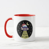 WeihnachtsUFO Funny Tasse (Links)