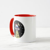 WeihnachtsUFO Funny Tasse (Vorderseite Links)
