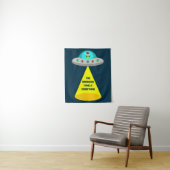 WeihnachtsUFO Ho Alien fliegende Untertasse Custom Wandteppich (Beispiel)