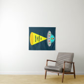 WeihnachtsUFO Ho Alien fliegende Untertasse Custom Wandteppich (Beispiel (Horizontal))