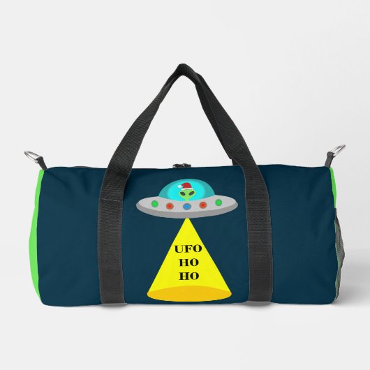 WeihnachtsUFO Ho Alien fliegende Untertasse Duffle Bag (Vorderseite)