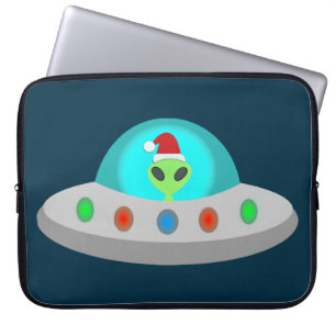 WeihnachtsUFO Ho Alien fliegende Untertasse Laptopschutzhülle