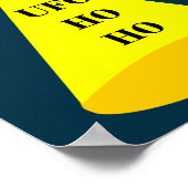 WeihnachtsUFO Ho Alien fliegende Untertasse Poster (Ecke)