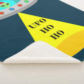 WeihnachtsUFO Ho Alien fliegende Untertasse Sherpadecke (3/4)