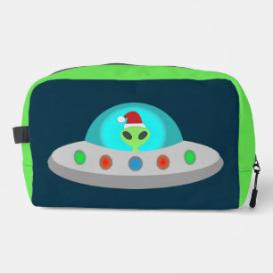 WeihnachtsUFO Ho Alien fliegende Untertasse Waschbeutel