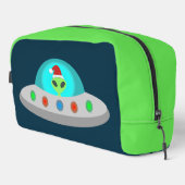 WeihnachtsUFO Ho Alien fliegende Untertasse Waschbeutel (Rechte Ecke)
