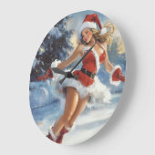 Weihnachtsuhr Große Wanduhr (Winkel)