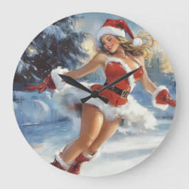 Weihnachtsuhr Große Wanduhr