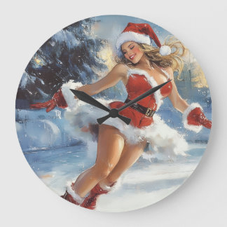 Weihnachtsuhr Große Wanduhr