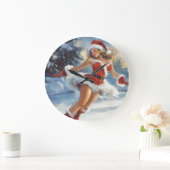 Weihnachtsuhr Große Wanduhr (Zuhause)