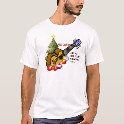 Weihnachtsukulele-Shirt T-Shirt (Vorderseite)