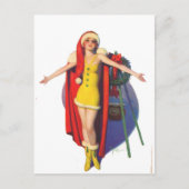 Weihnachtsumarmung Feiertagspostkarte (Vorderseite)