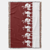 Weihnachtsumfassende Feiertags-Ren-Wurfs-Decken Decke (Vorderseite Vertikal)