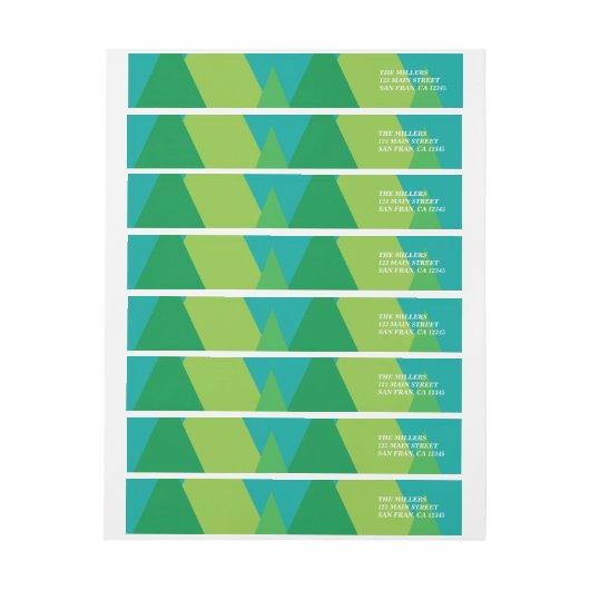 Weihnachtsumgriffsadressen-Etikett (Bogen)