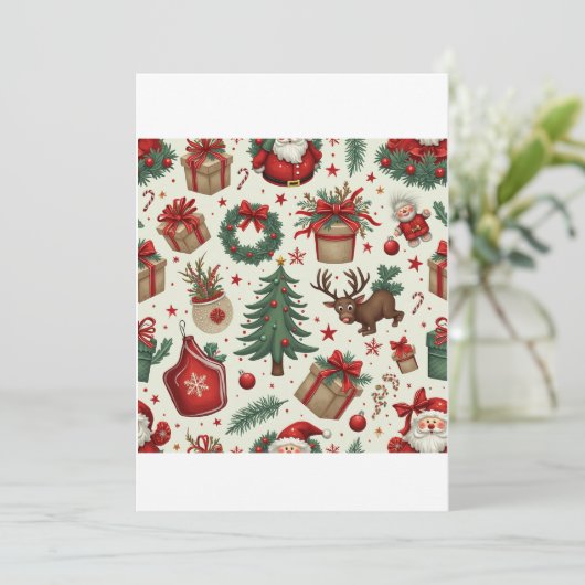 Weihnachtsumschlag Einladung (Stehend Vorderseite)