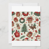 Weihnachtsumschlag Einladung (Rückseite)