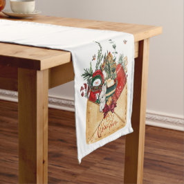 Weihnachtsumschlag Kurzer Tischläufer
