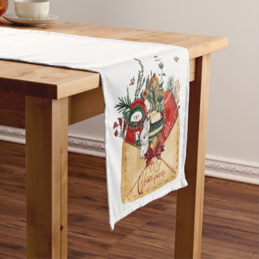 Weihnachtsumschlag Kurzer Tischläufer (Beispiel)