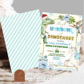 Weihnachtsunkorn und Dinosaurier Gemeinsamer Gebur Einladung
